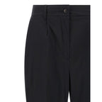 Kiton Black Cotton Casual Pants