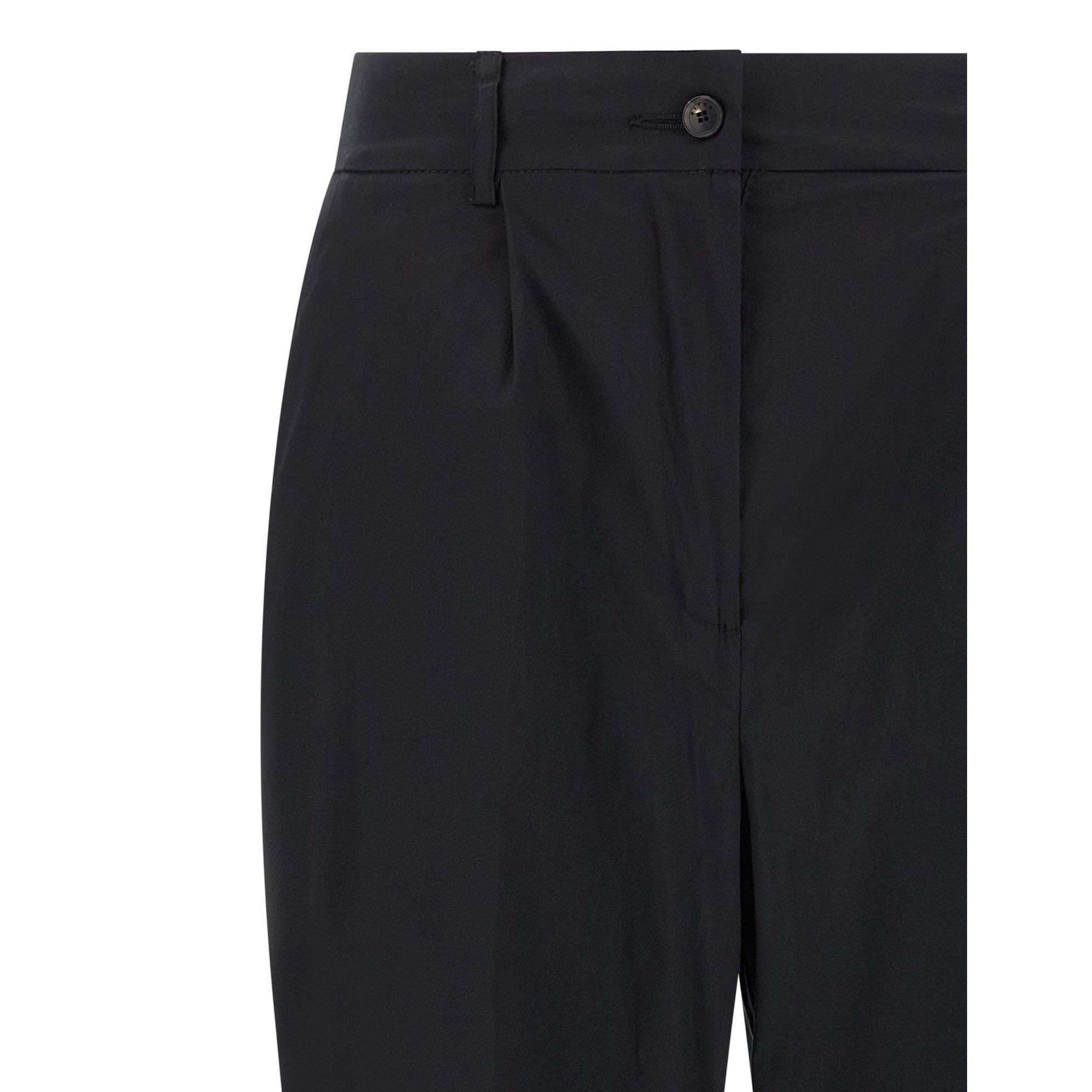 Kiton Black Cotton Casual Pants