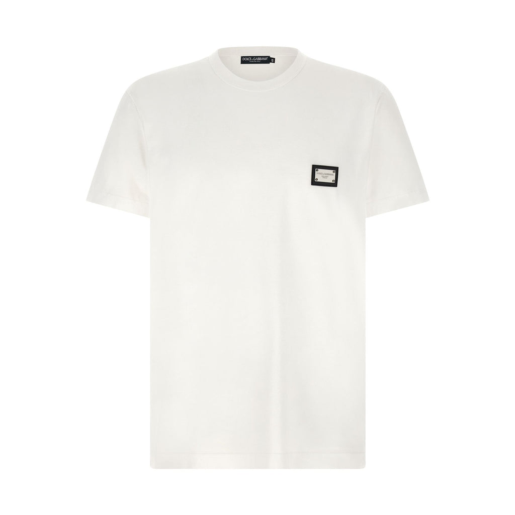 Dolce & Gabbana White Cotton T-Shirt