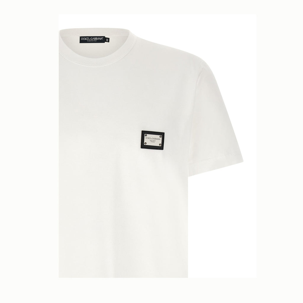 Dolce & Gabbana White Cotton T-Shirt