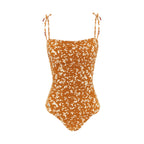 Kiton Brown Polyamide One-Piece Swimsuit