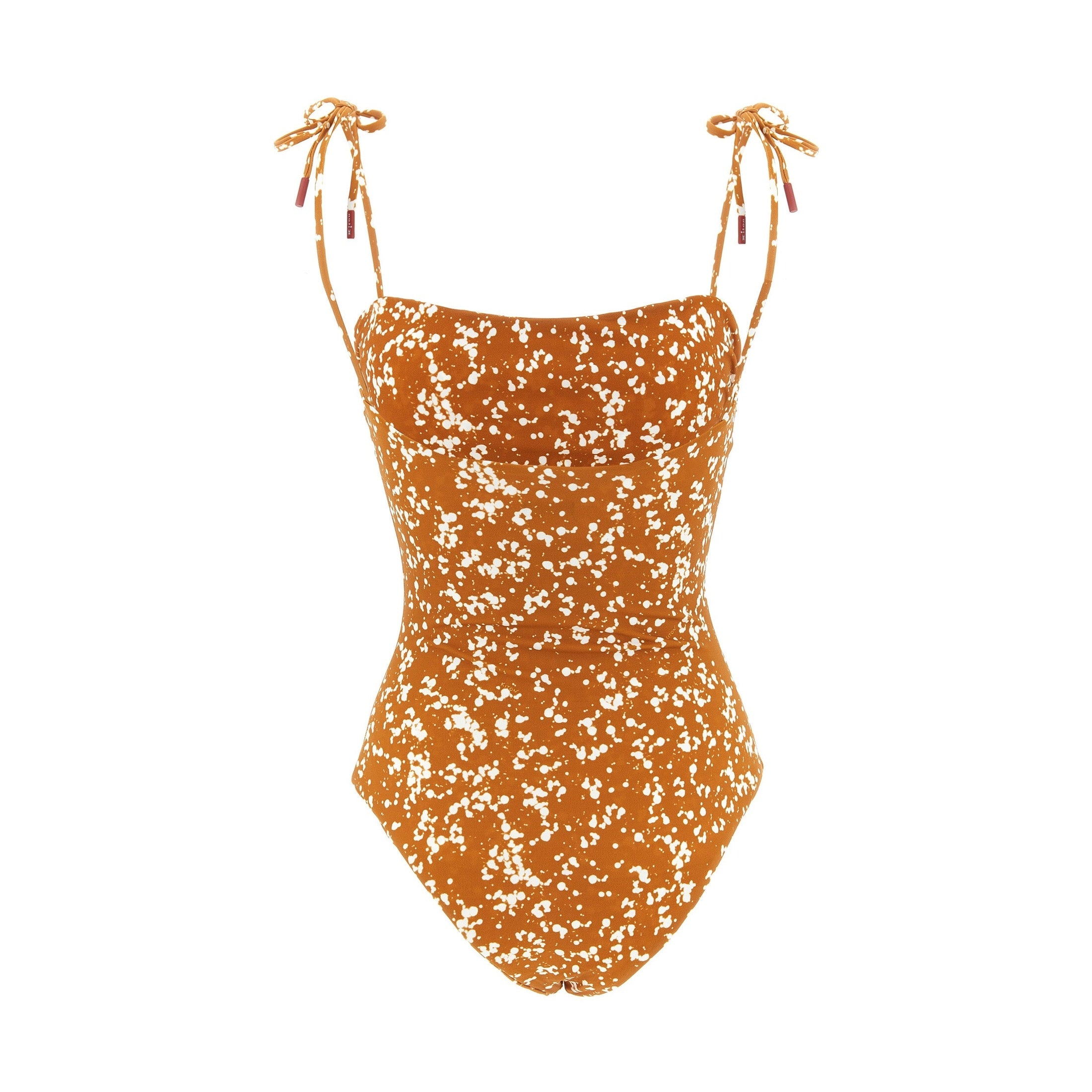 Kiton Brown Polyamide One-Piece Swimsuit
