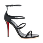 Christian Louboutin Black Goatskin Stiletto Heel Sandals