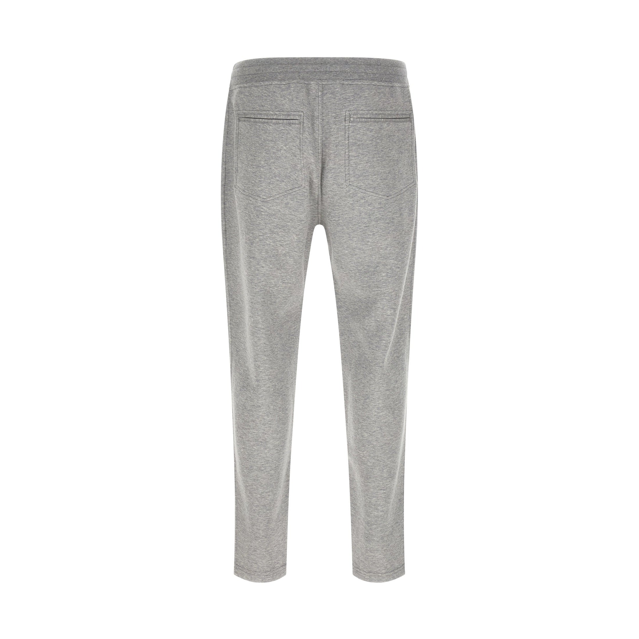 Brunello Cucinelli Gray Cotton Athletic Pants