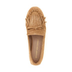 Stuart Weitzman Brown Calfskin Slip-On Loafers