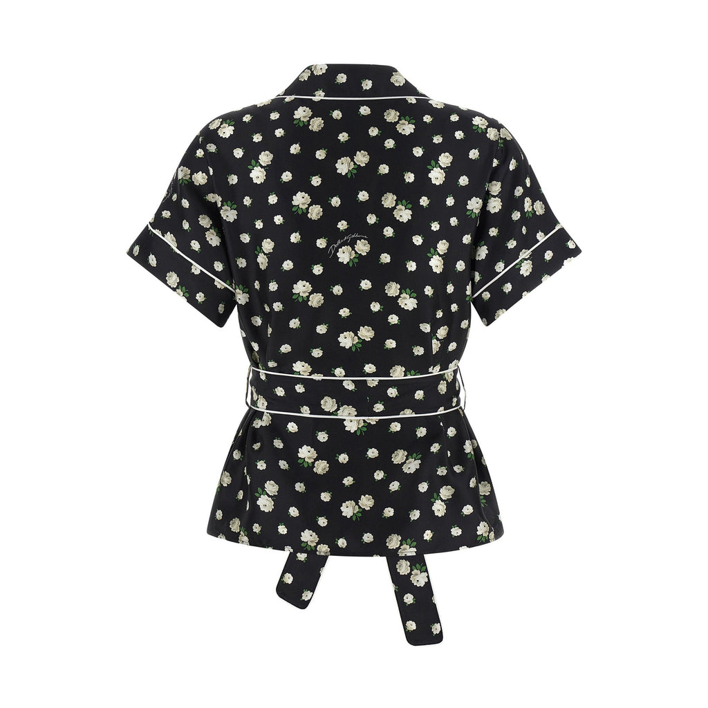 Dolce & Gabbana Black Silk Blouse