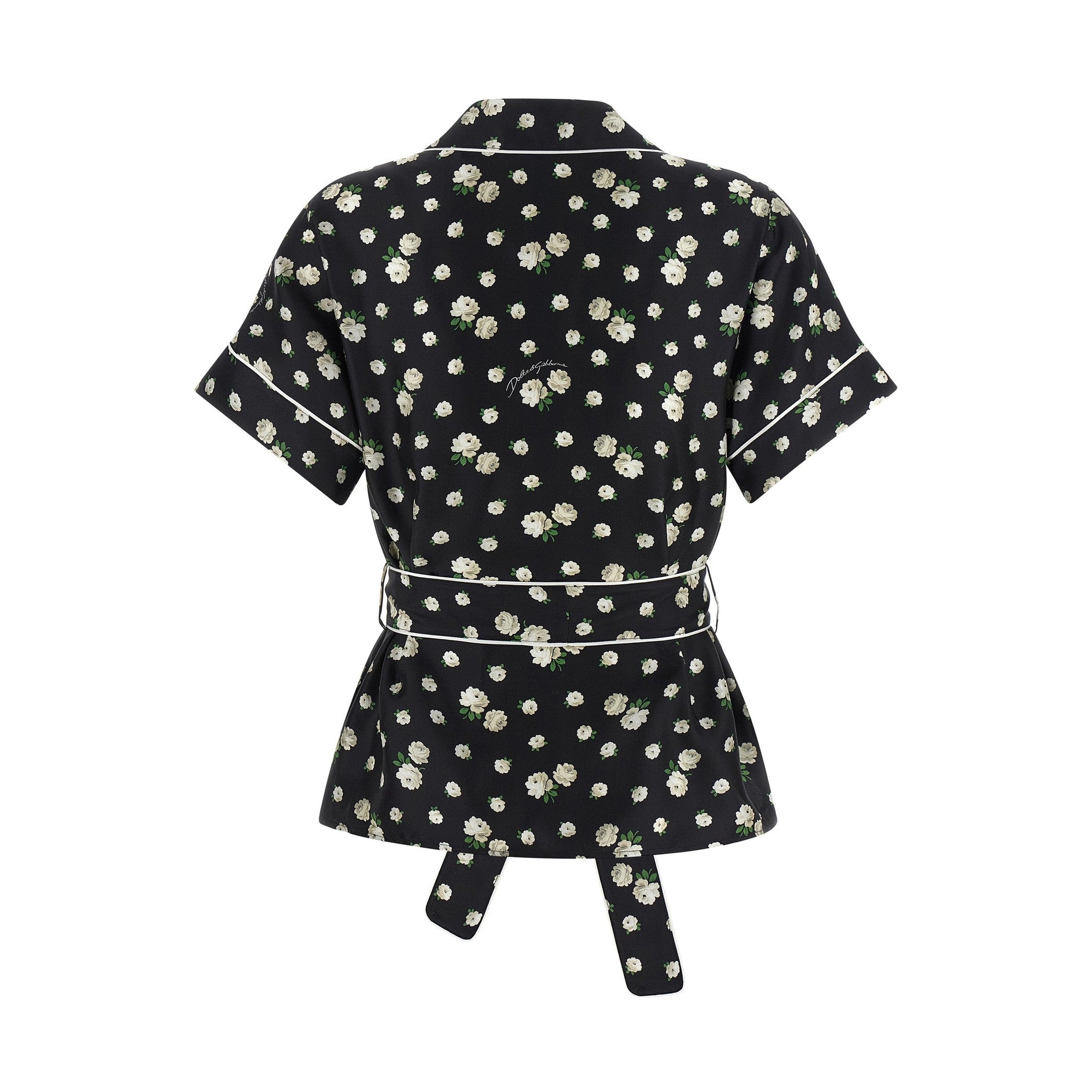 Dolce & Gabbana Black Silk Blouse