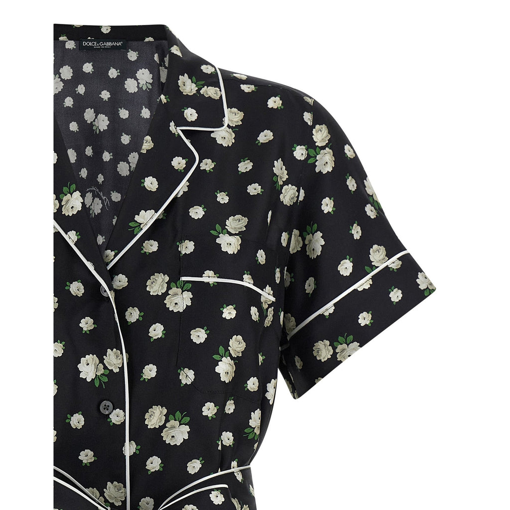Dolce & Gabbana Black Silk Blouse