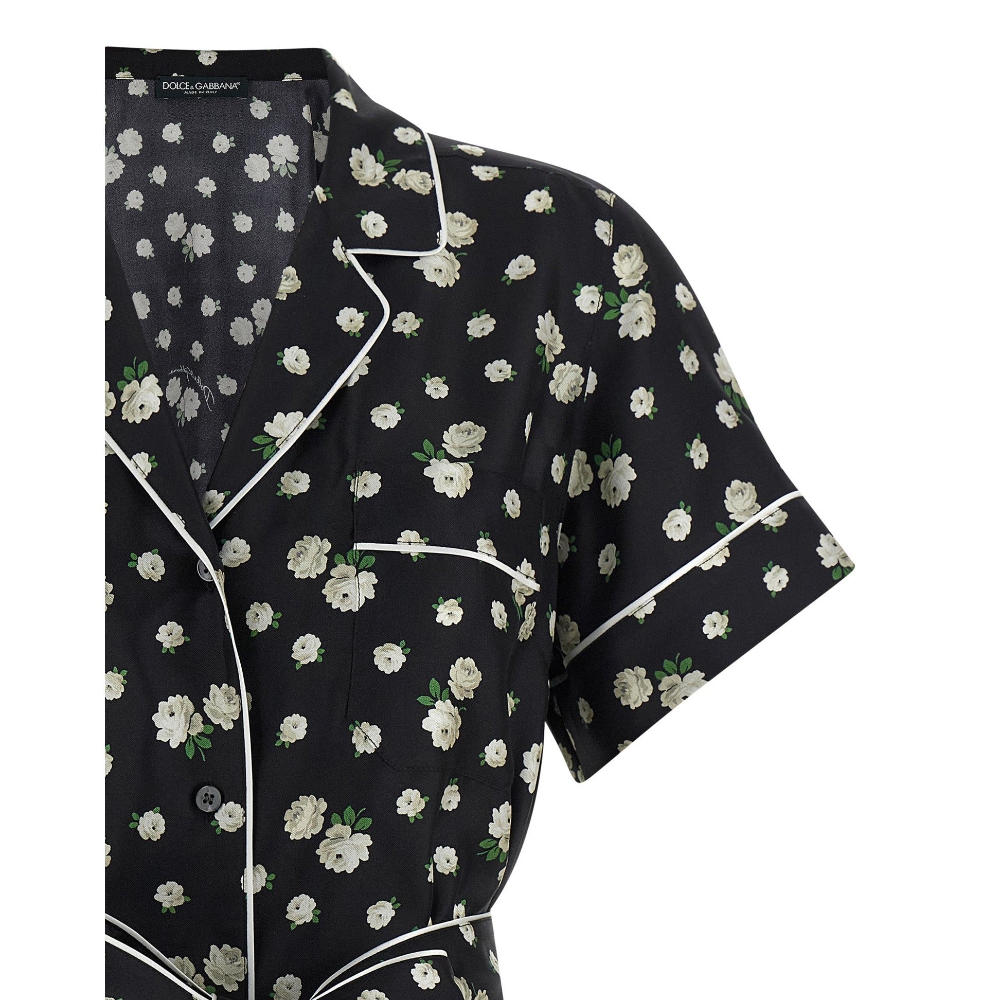 Dolce & Gabbana Black Silk Blouse