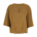 Max Mara Beige Linen Blouse