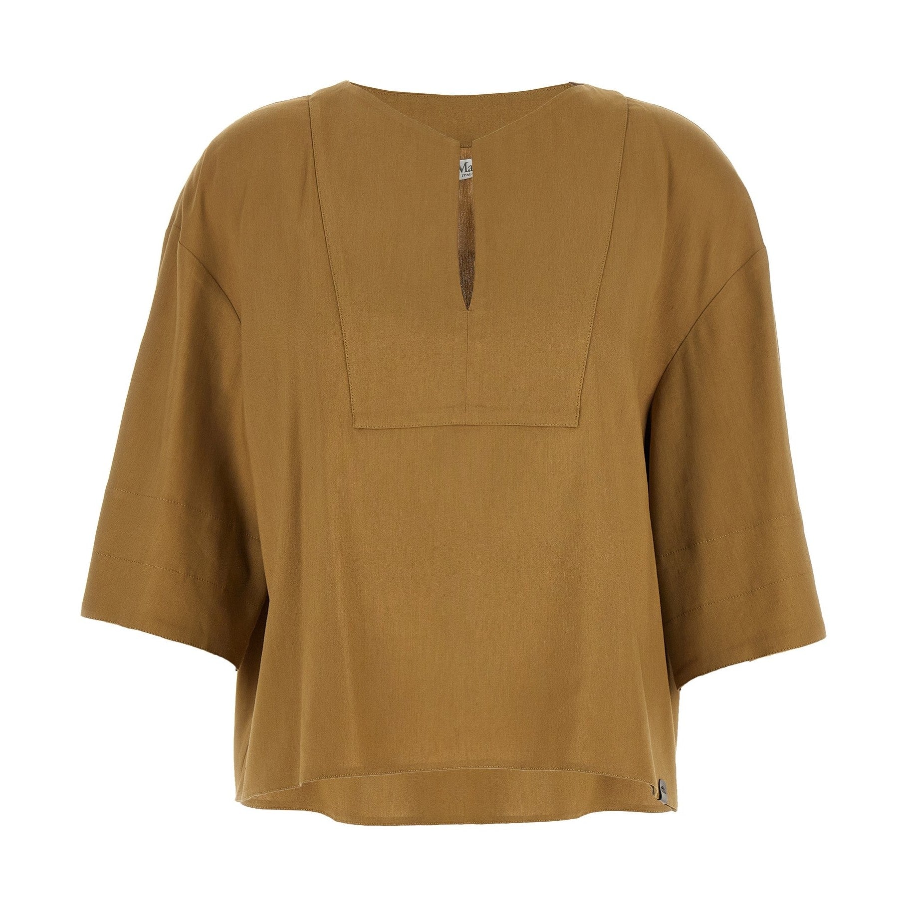 Max Mara Beige Linen Blouse