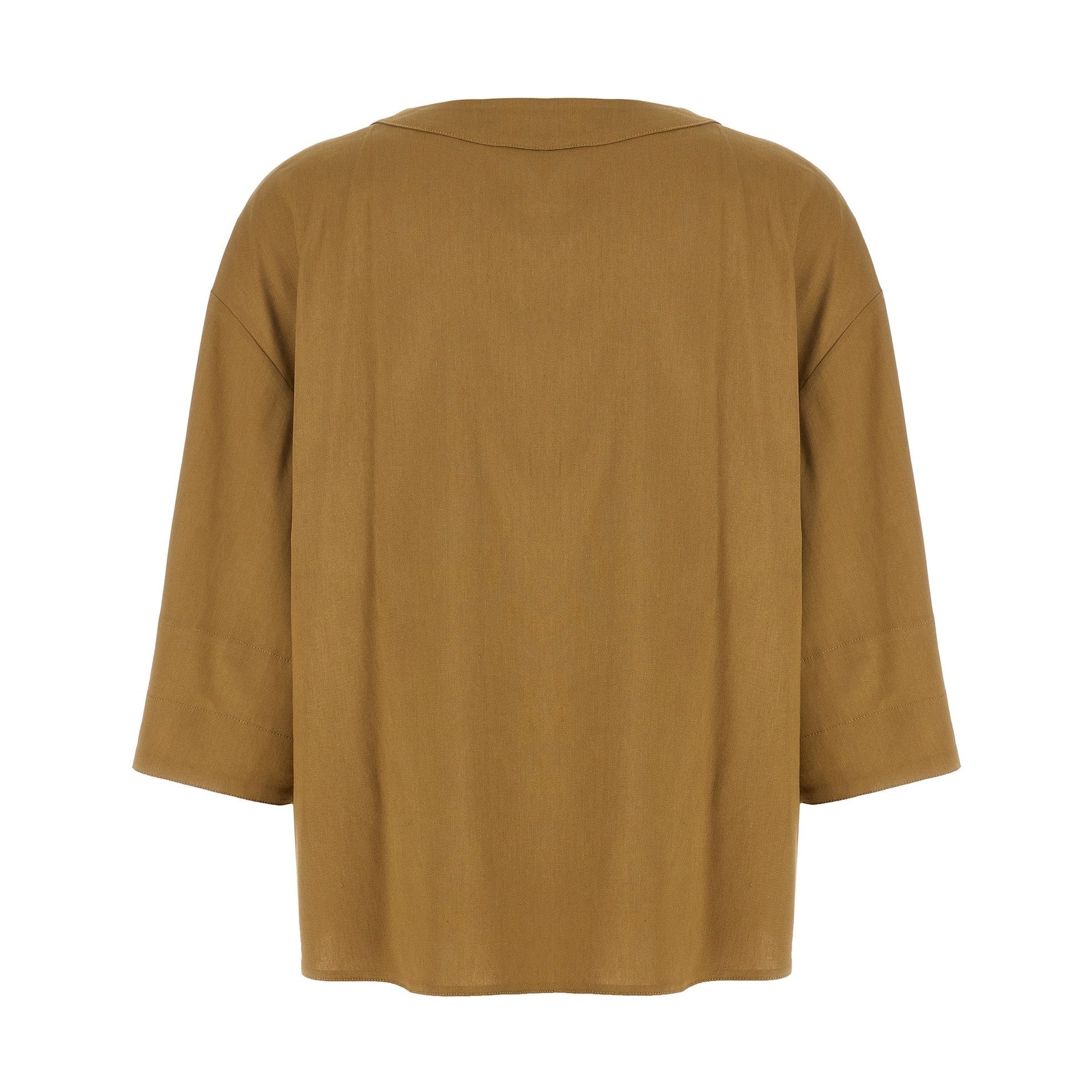 Max Mara Beige Linen Blouse