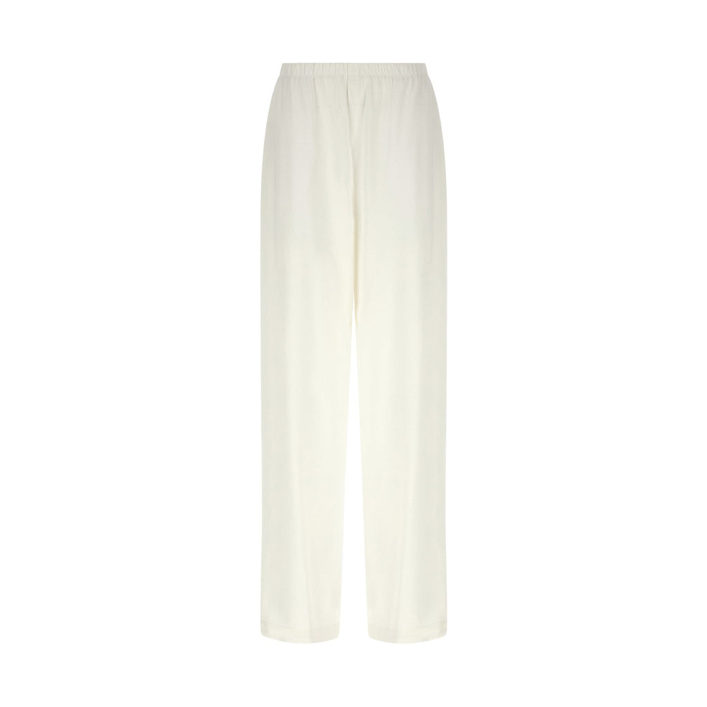 Max Mara White Linen Casual Pants