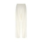 Max Mara White Linen Casual Pants