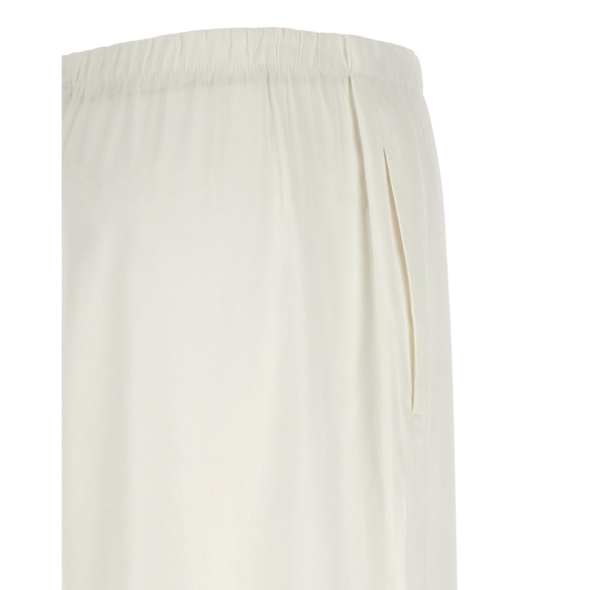 Max Mara White Linen Casual Pants