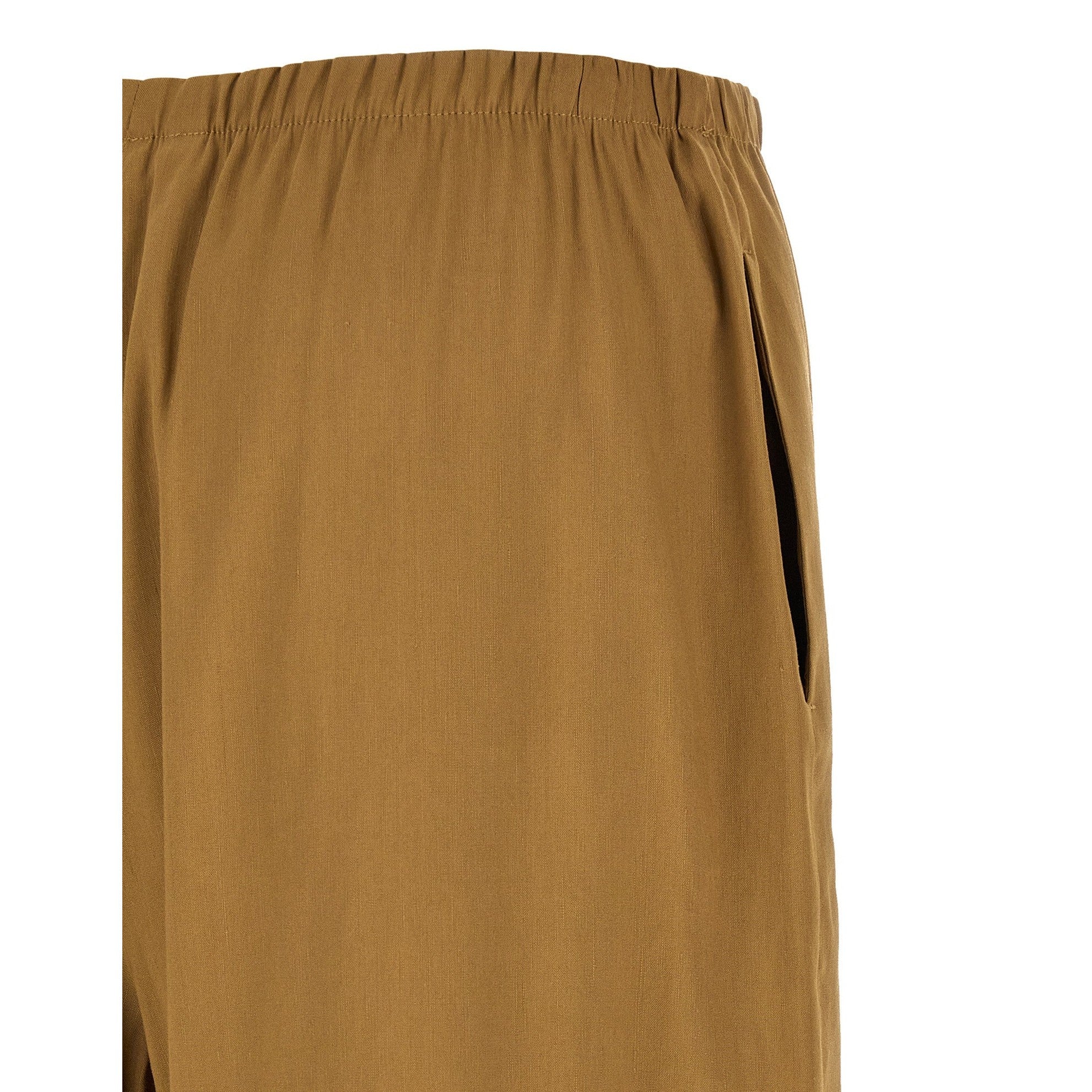 Max Mara Beige Linen Casual Pants