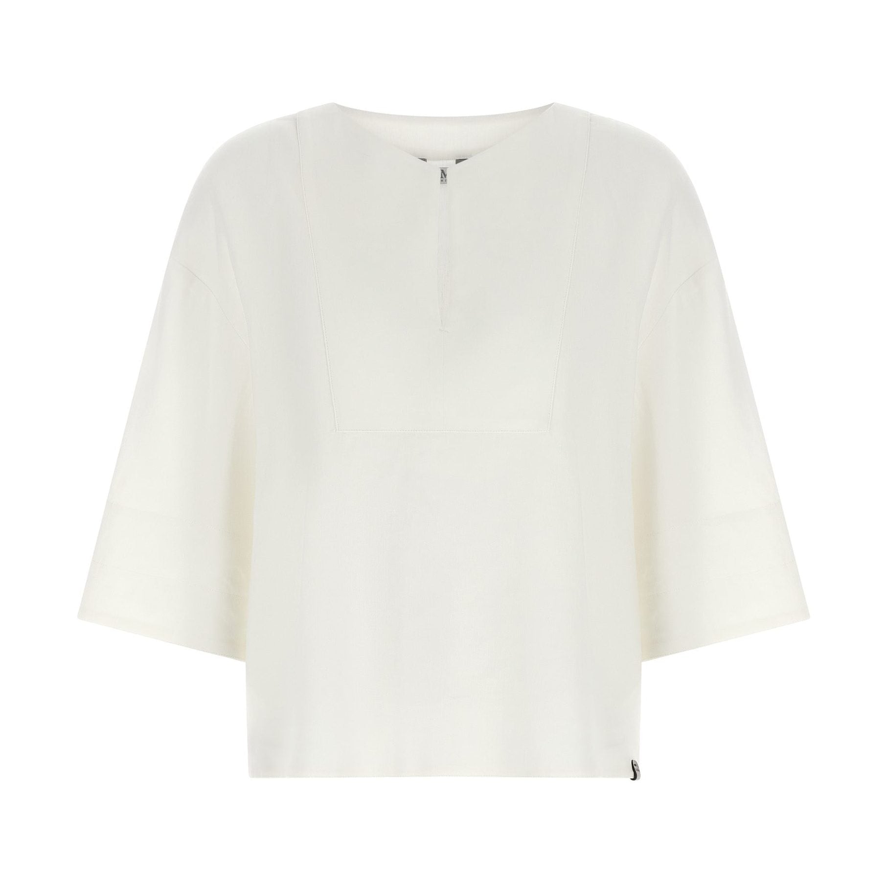 Max Mara White Linen Blouse