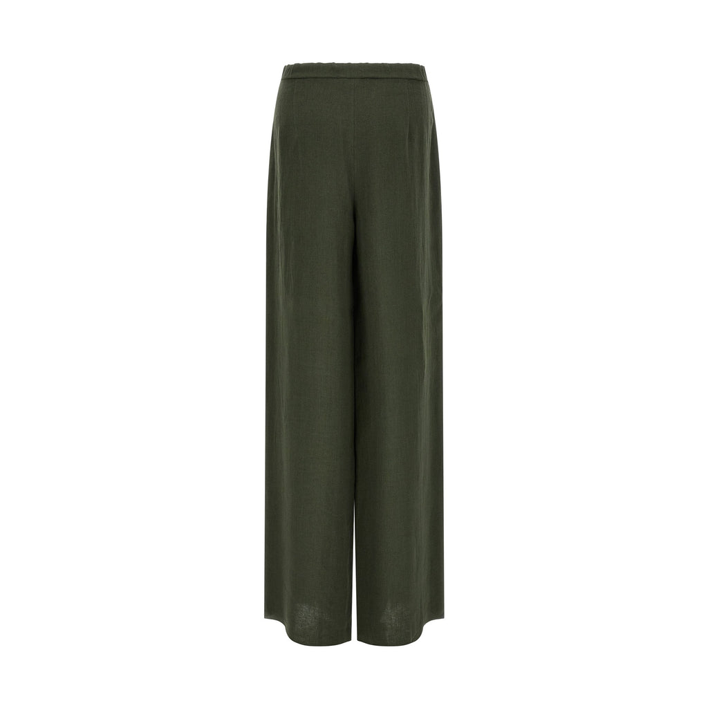 Max Mara Bicolor Linen Casual Pants