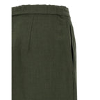 Max Mara Bicolor Linen Casual Pants