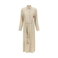 Max Mara Beige Linen Long Dress