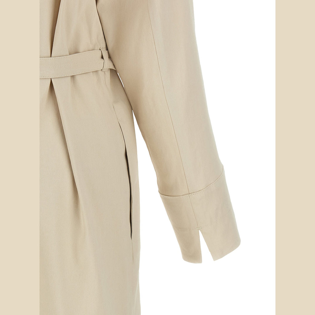 Max Mara Beige Linen Long Dress