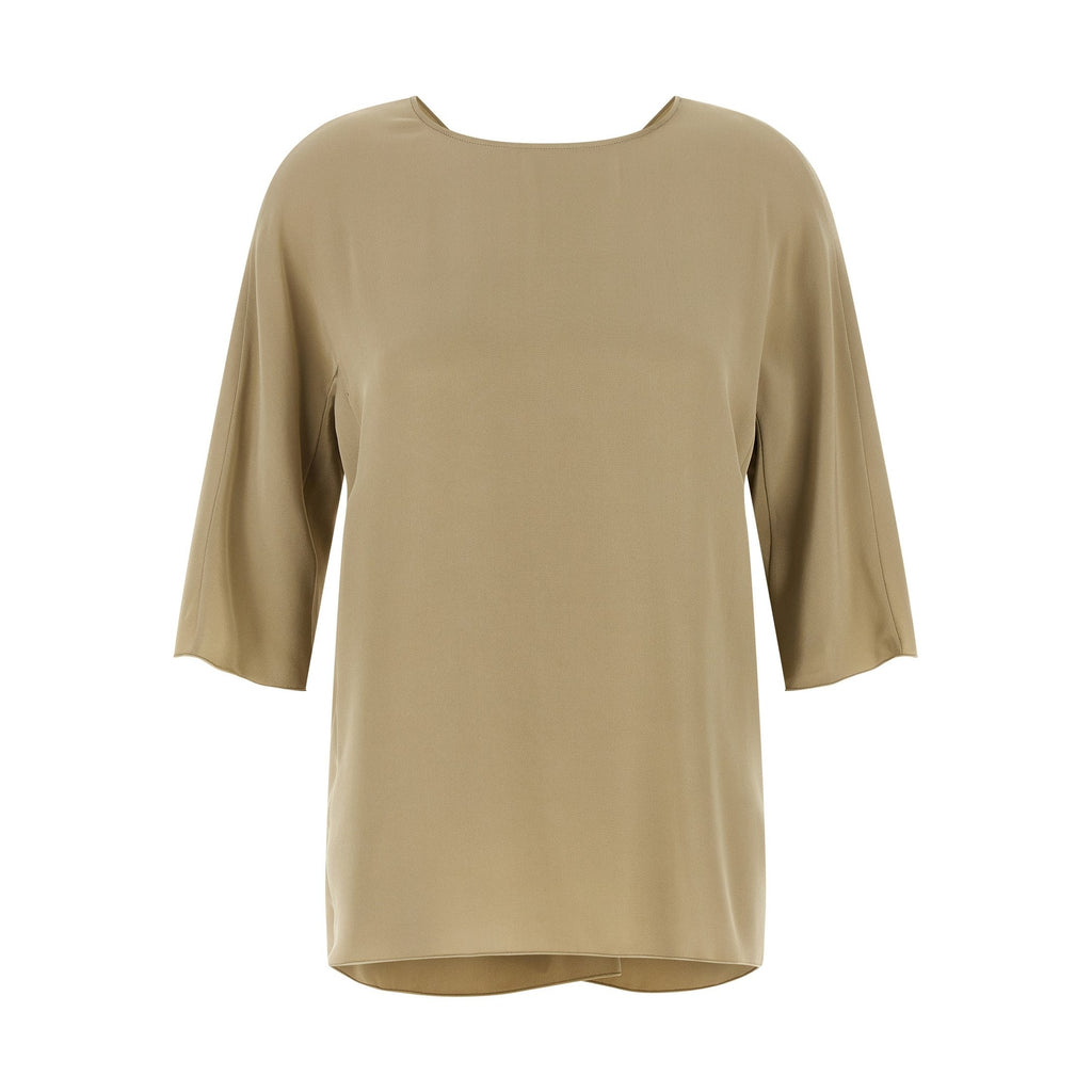 Max Mara Beige Silk Blouse
