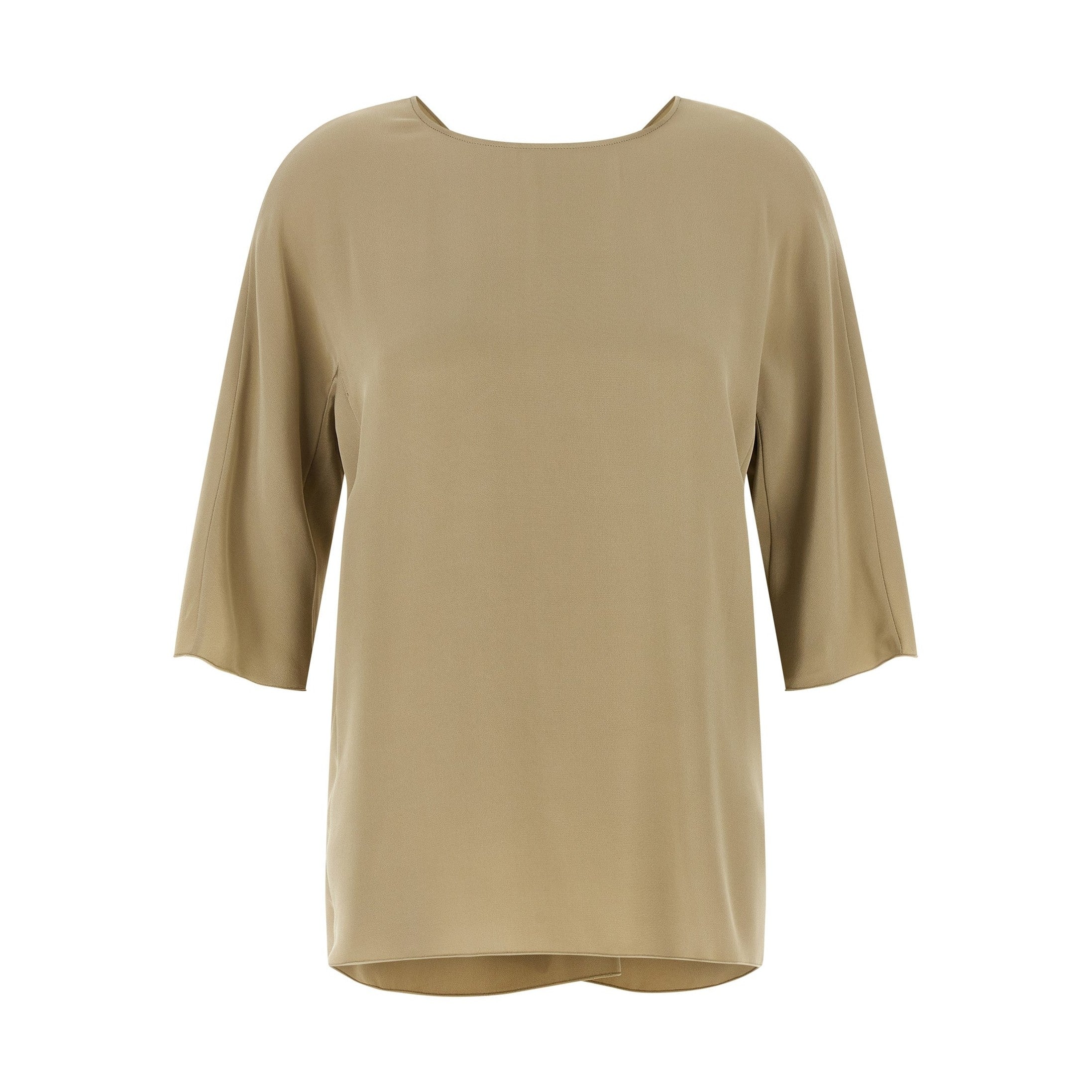 Max Mara Beige Silk Blouse