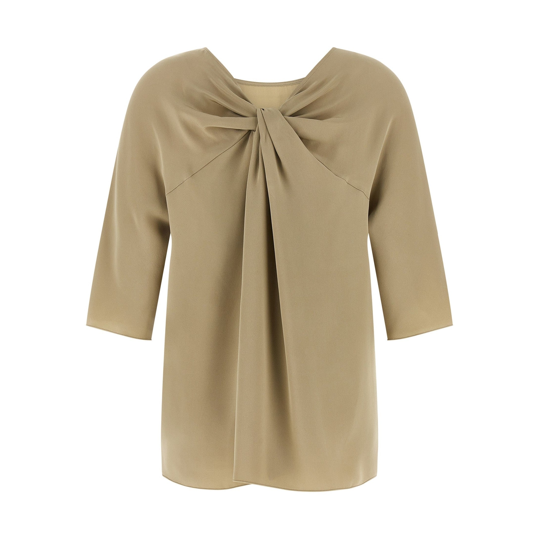 Max Mara Beige Silk Blouse