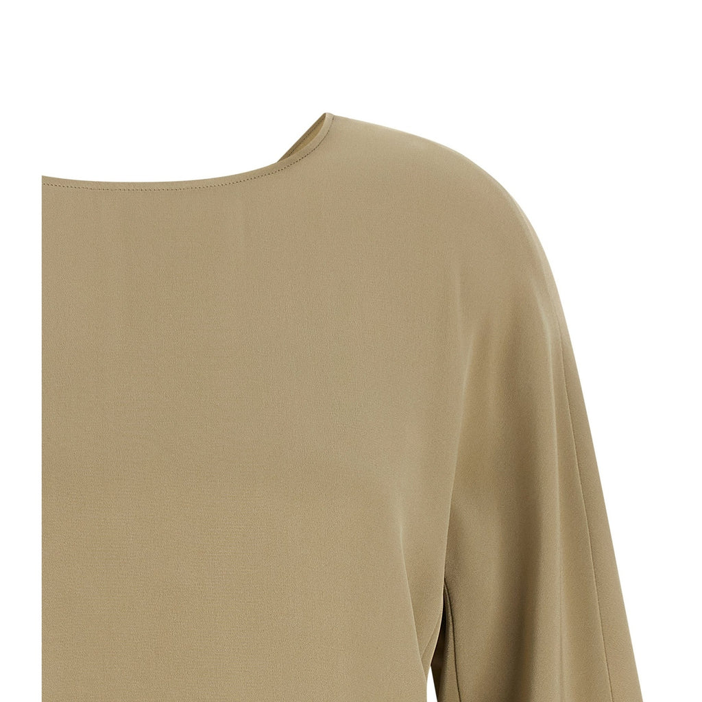 Max Mara Beige Silk Blouse