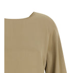 Max Mara Beige Silk Blouse