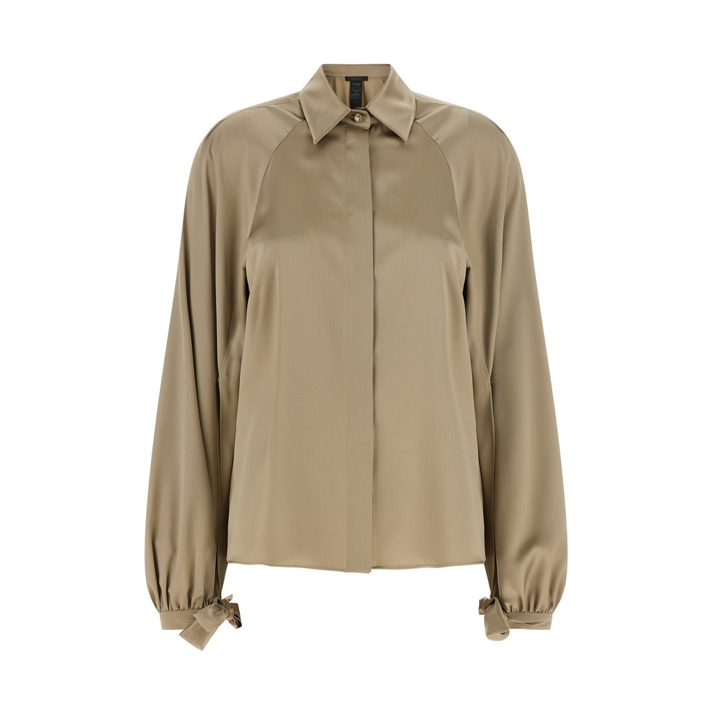 Max Mara Beige Silk Blouse
