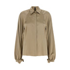 Max Mara Beige Silk Blouse
