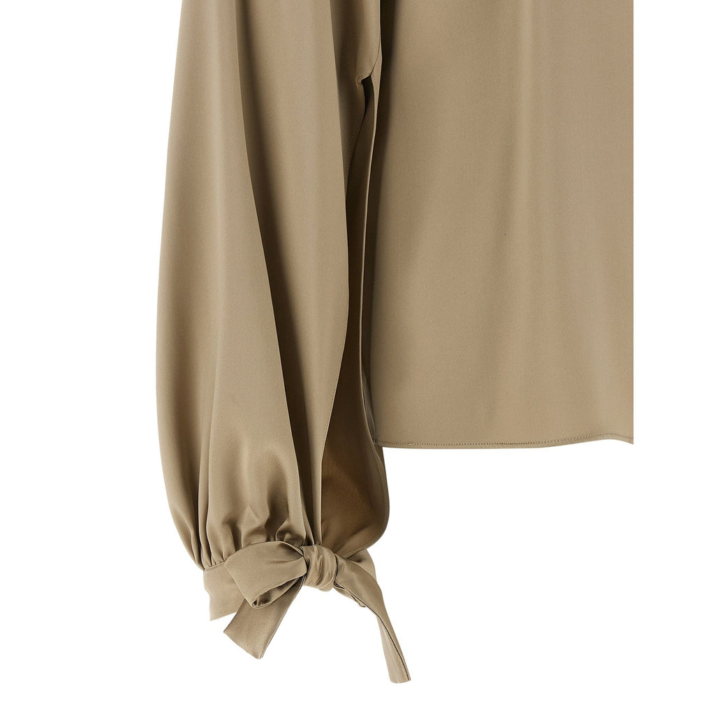 Max Mara Beige Silk Blouse