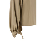 Max Mara Beige Silk Blouse