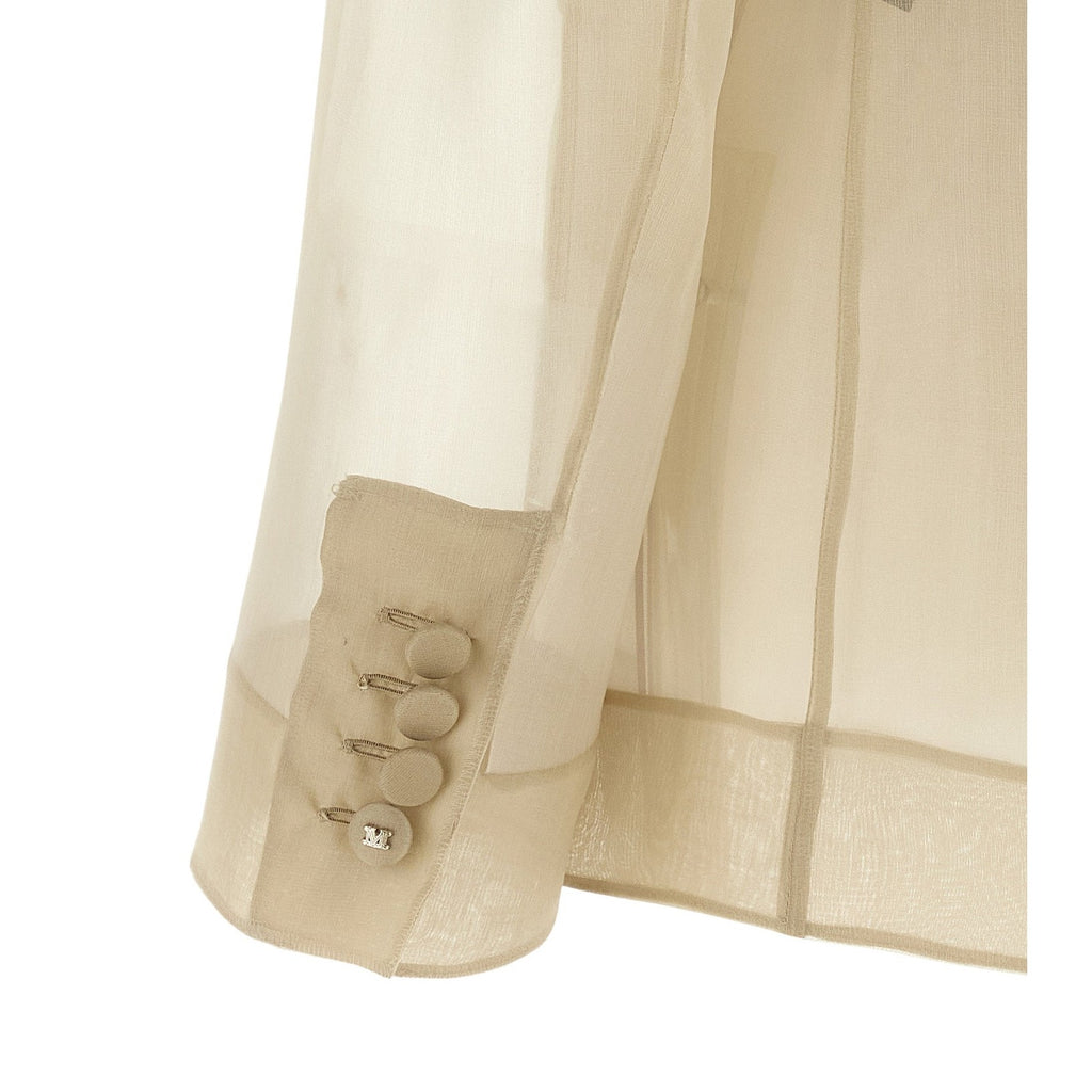 Max Mara Beige Silk Blazer
