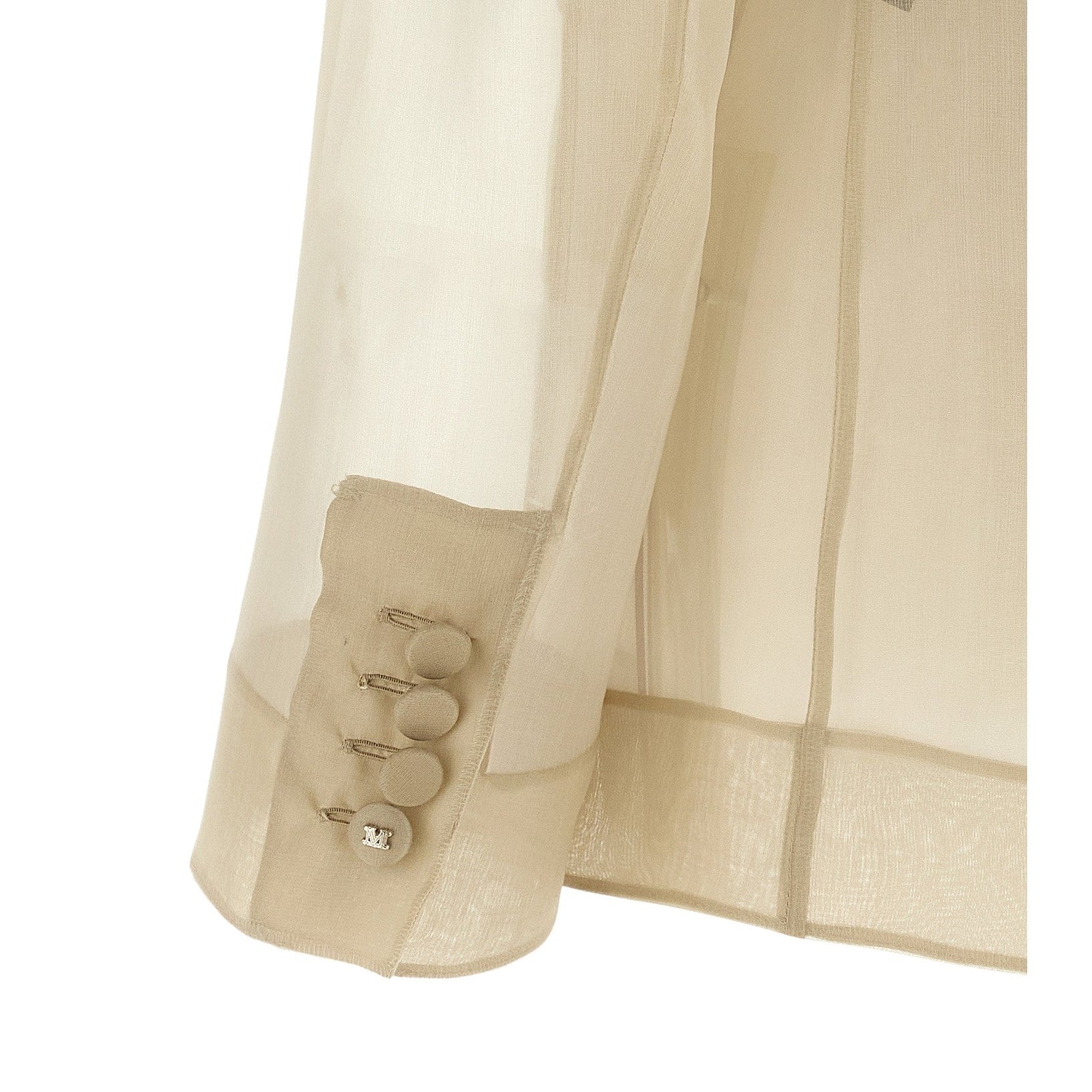 Max Mara Beige Silk Blazer
