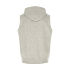 Brunello Cucinelli Gray Cotton Sleeveless Jacket