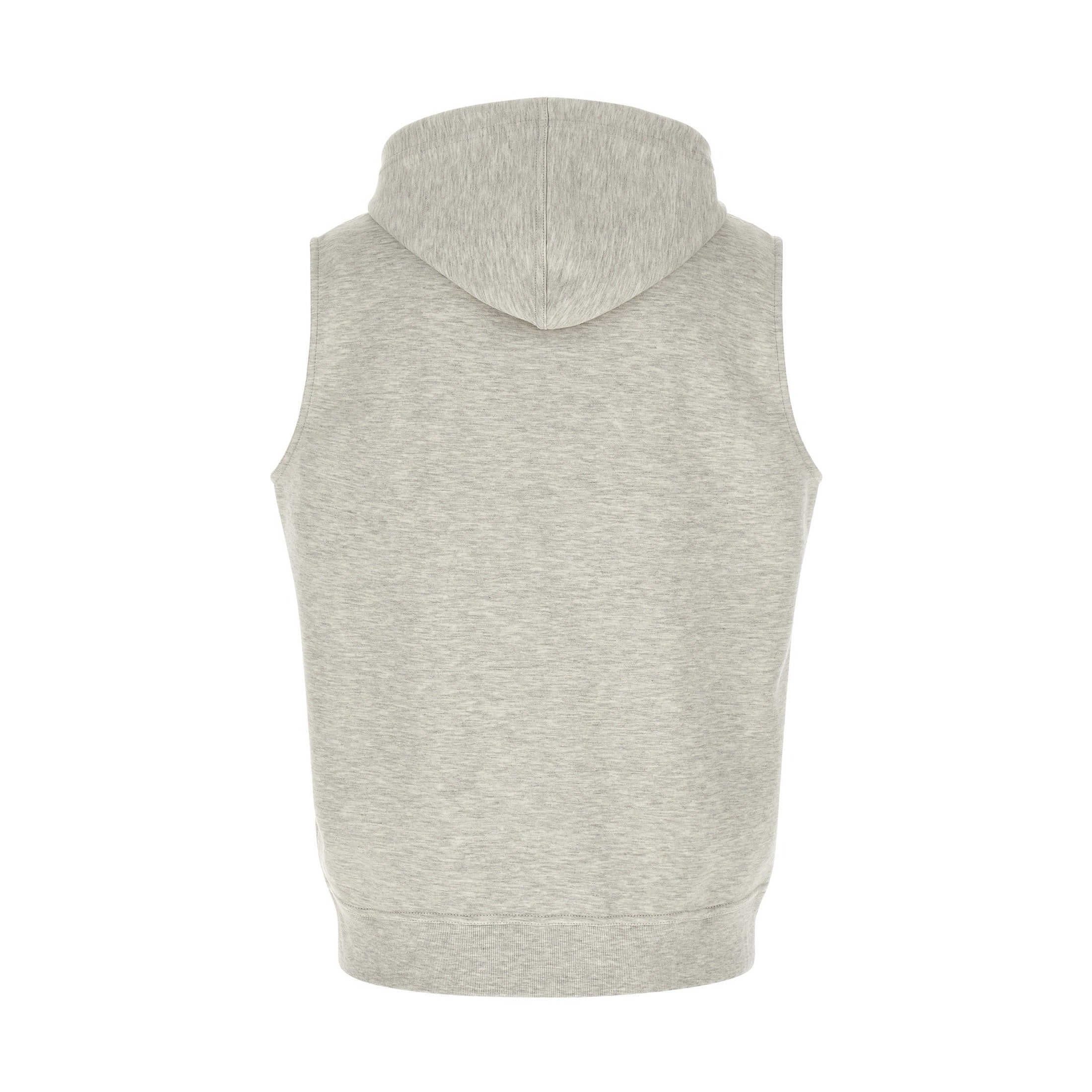 Brunello Cucinelli Gray Cotton Sleeveless Jacket