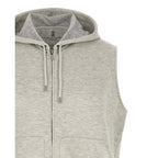 Brunello Cucinelli Gray Cotton Sleeveless Jacket