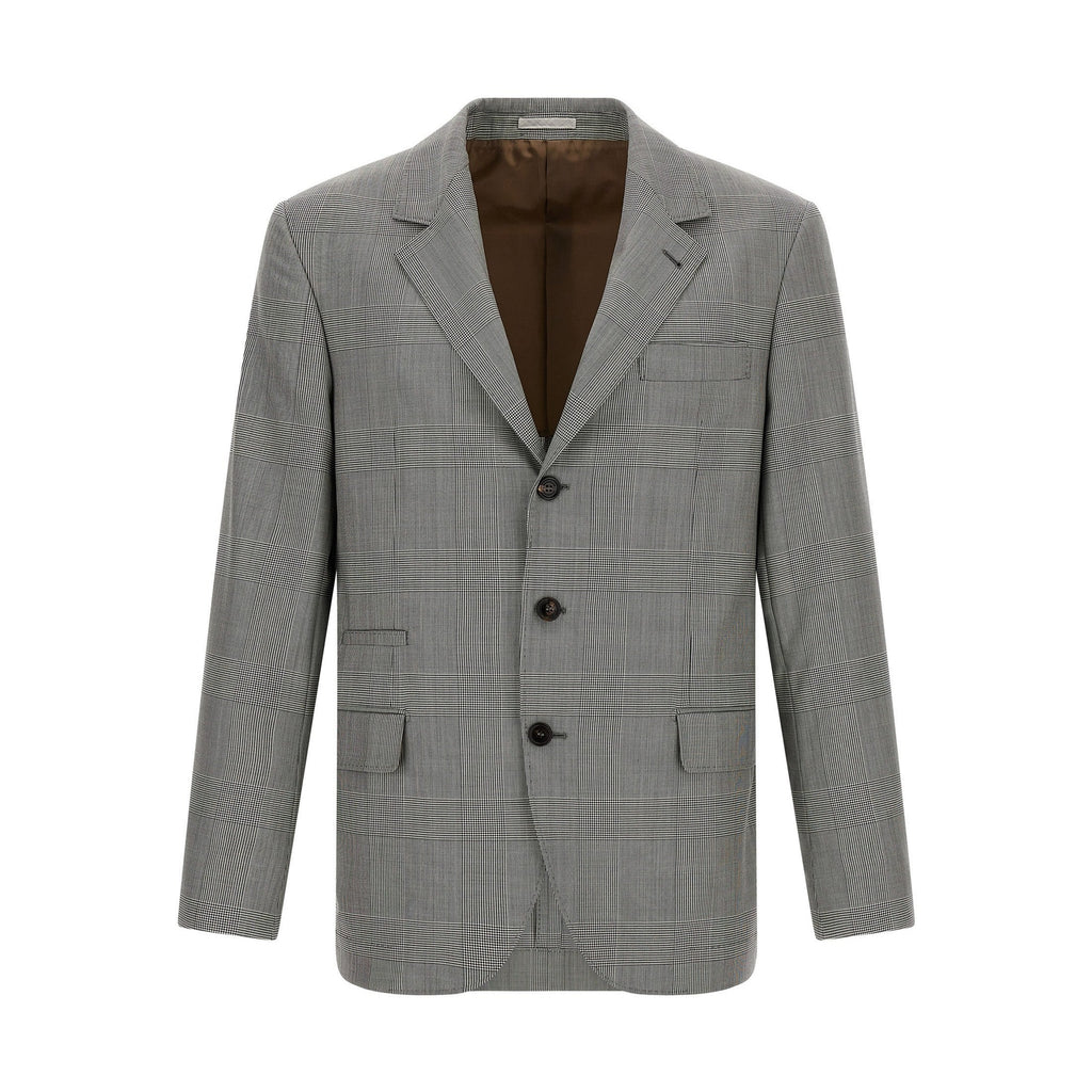 Brunello Cucinelli Gray Virgin Wool Blazer