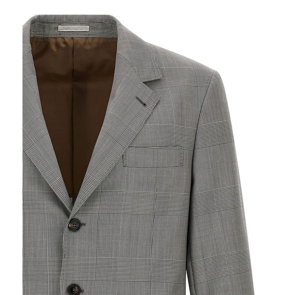 Brunello Cucinelli Gray Virgin Wool Blazer