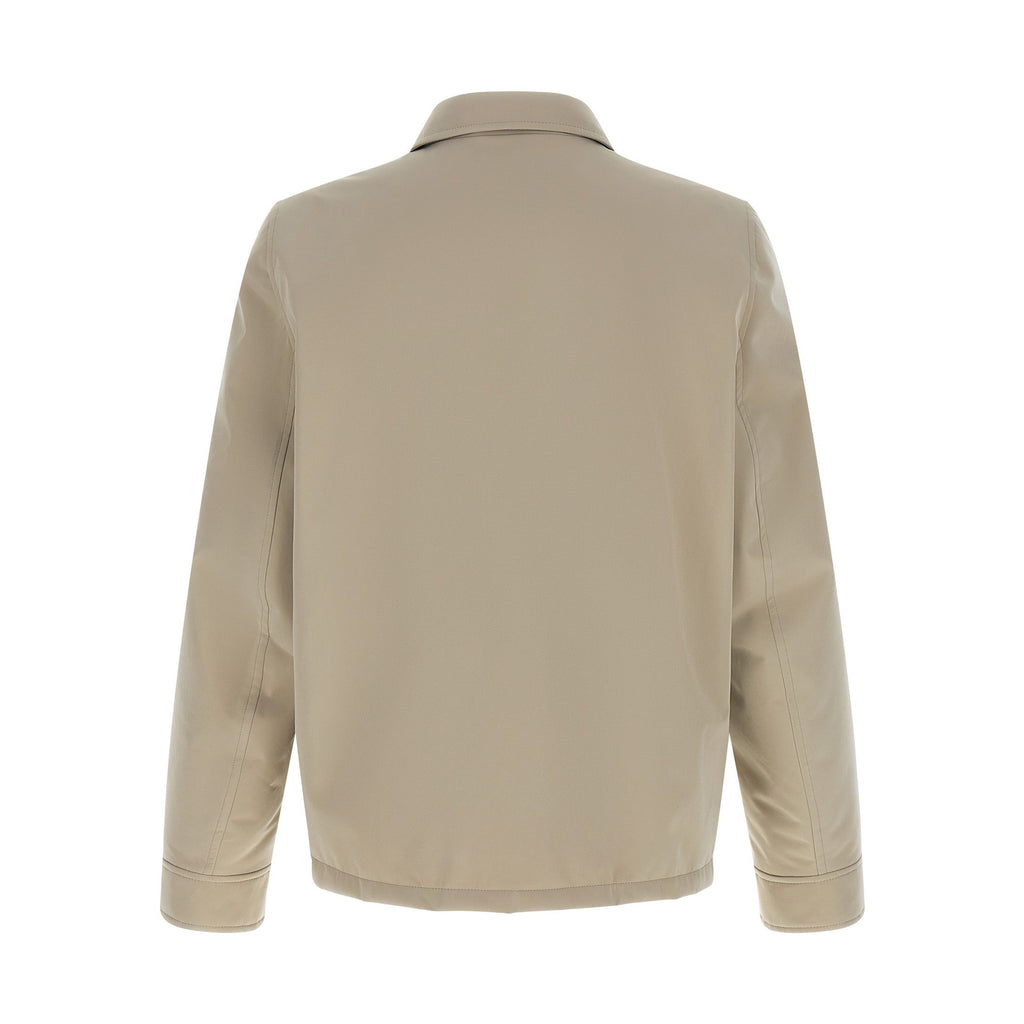 Brunello Cucinelli Gray Polyester Full-Length Jacket