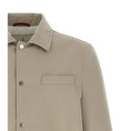 Brunello Cucinelli Gray Polyester Full-Length Jacket