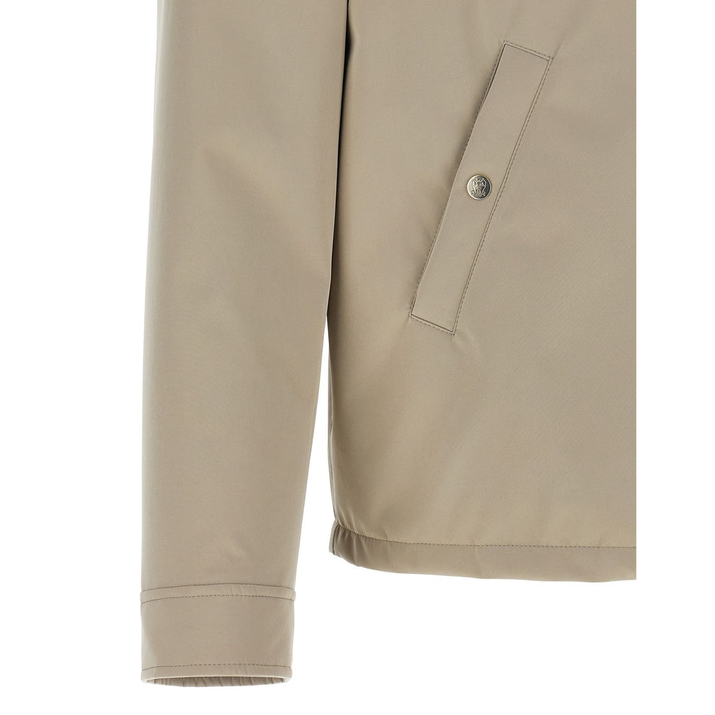 Brunello Cucinelli Gray Polyester Full-Length Jacket