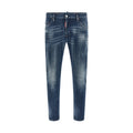 Dsquared² Blue Cotton Relaxed Fit Jeans