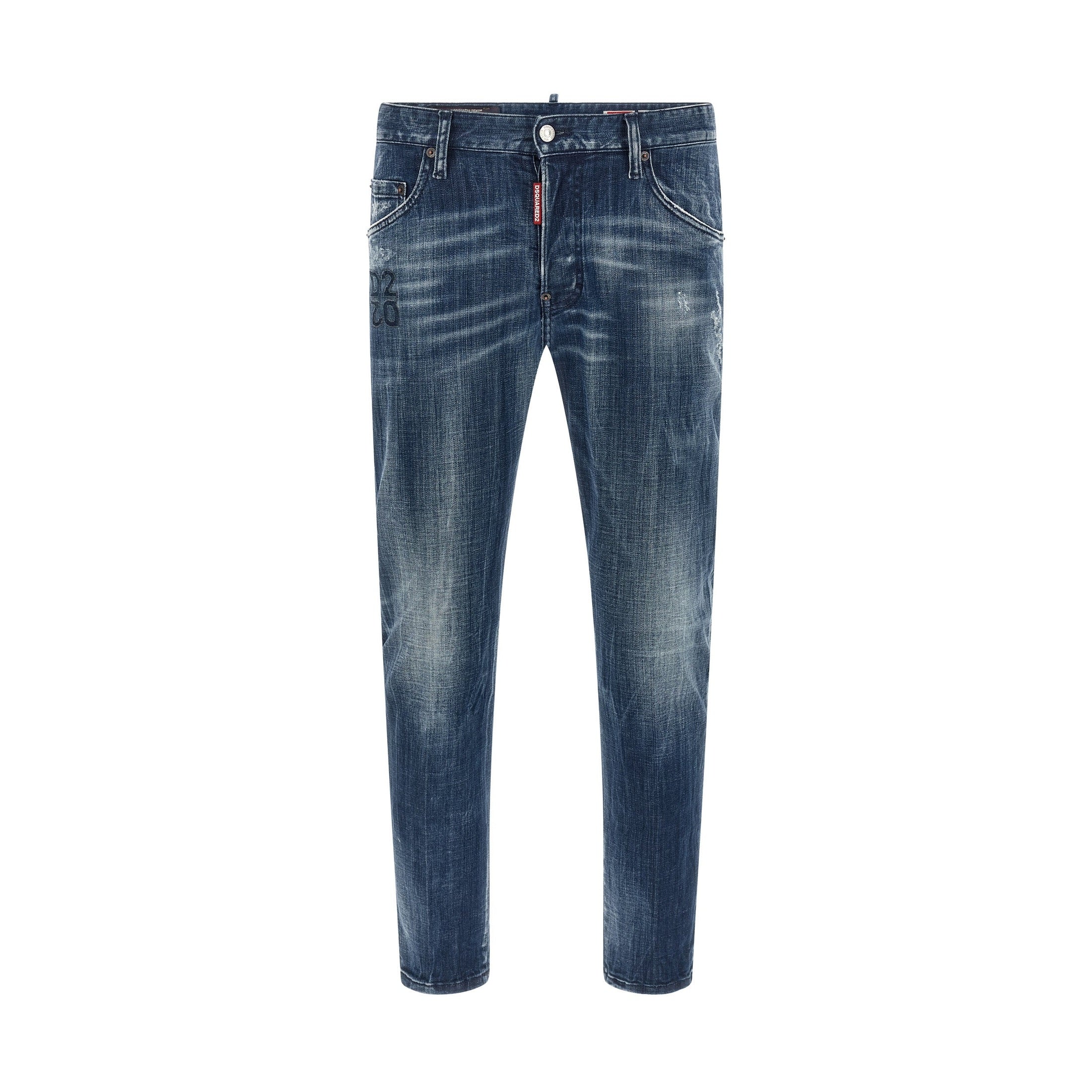 Dsquared² Blue Cotton Relaxed Fit Jeans