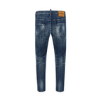 Dsquared² Blue Cotton Relaxed Fit Jeans