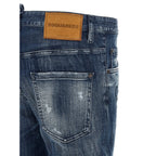 Dsquared² Blue Cotton Relaxed Fit Jeans