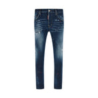 Dsquared² Blue Cotton Jeans Denim