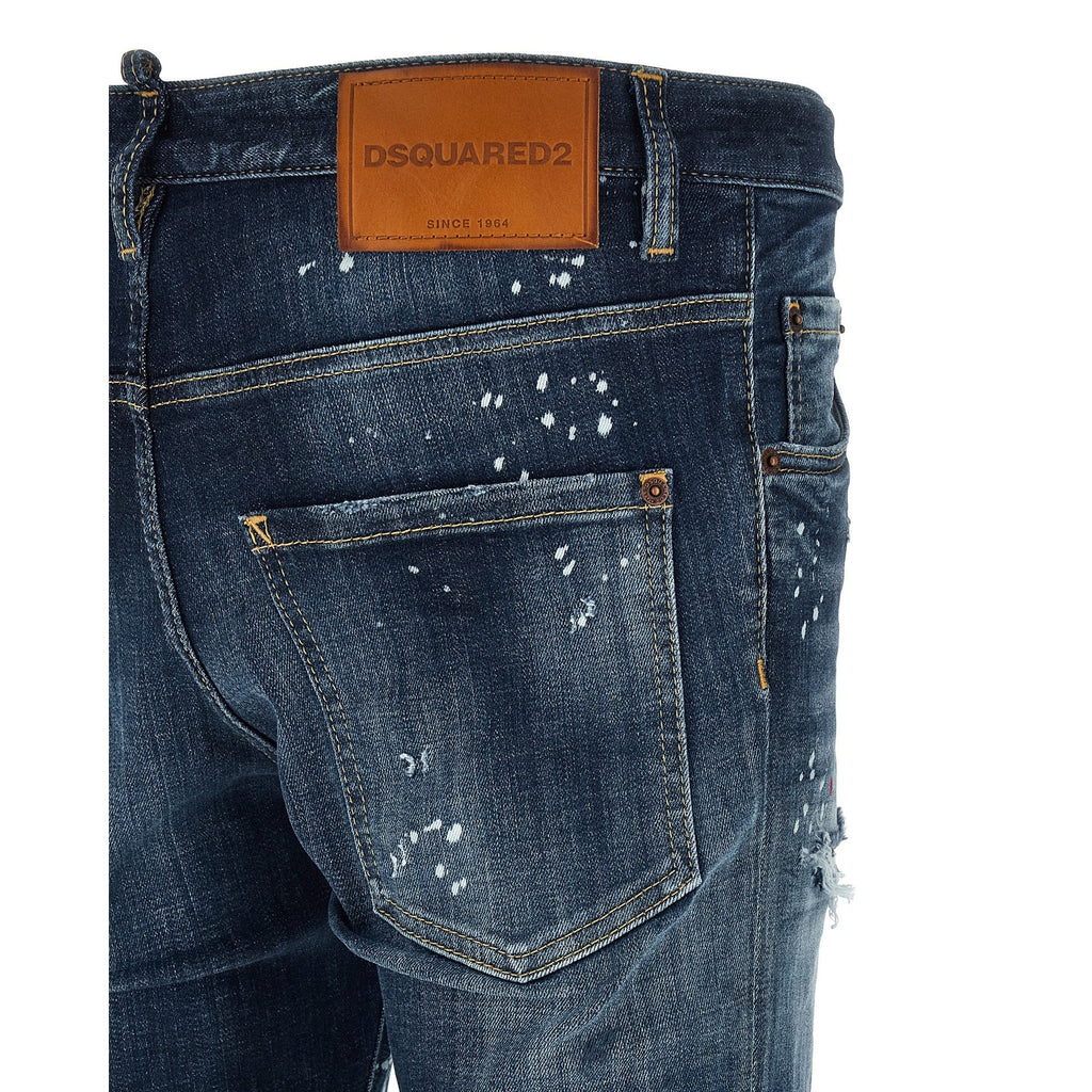Dsquared² Blue Cotton Jeans Denim